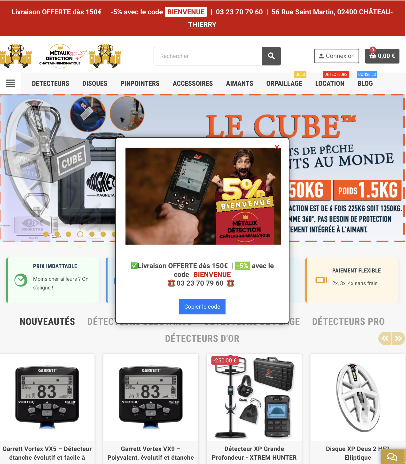 Metaux Detection - E-commerce specialiste